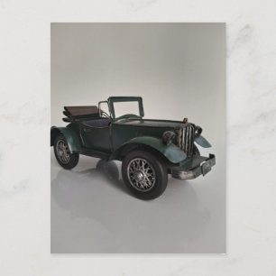 gammaldags, återkonverterbar bil vykort
