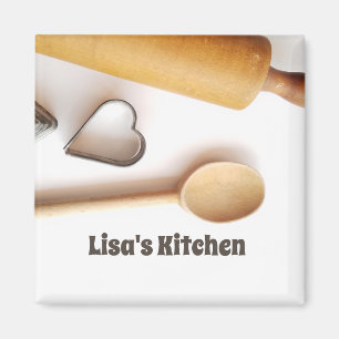 gammaldags baksked rullningskärl köksmagnet magnet