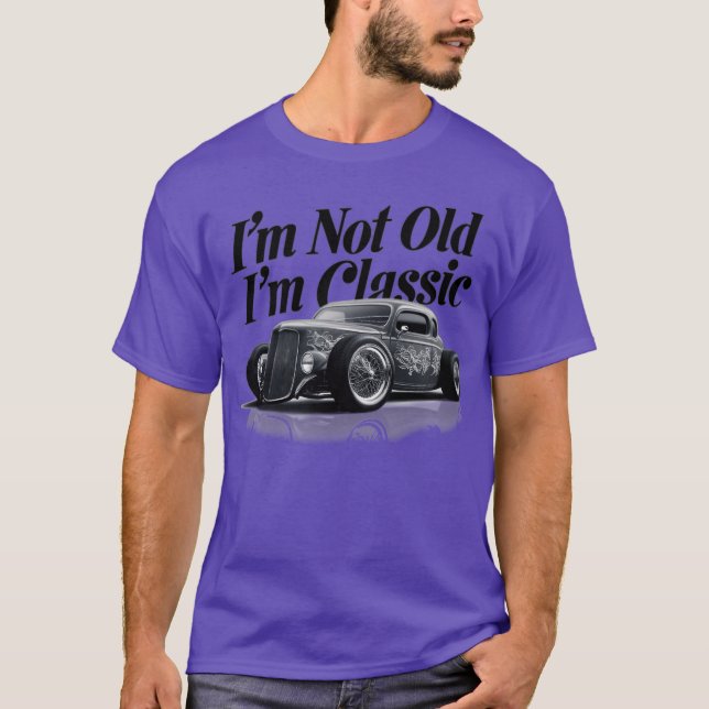 gammaldags bildesign familj t shirt (Framsida)