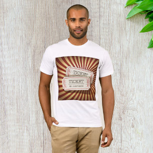 Gammaldags Biljettstubbe Karnevalstema T Shirt