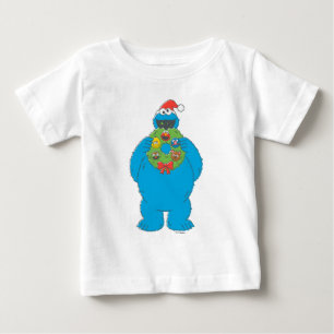 Gammaldags Cookie Monster julkrans T Shirt