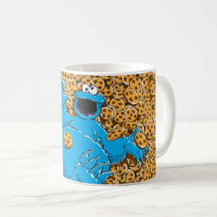 Gammaldags Cookie Monster och kakor Kaffemugg