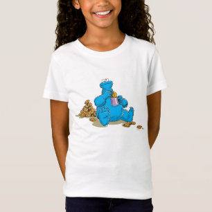 Gammaldags Cookie Monster som äter kakor Tröja