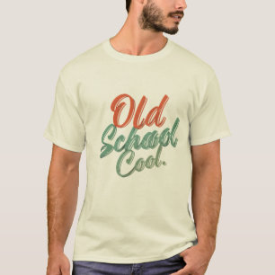 Gammaldags Cool Retro Vibe Klassisk Vintage Stil T Shirt