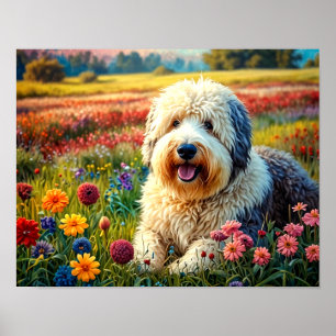 Gammaldags fårhund poster
