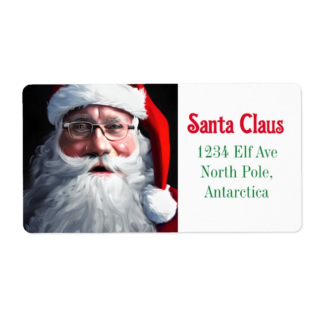 Gammaldags jul Santa Claus Fraktsedel (Framsidan)