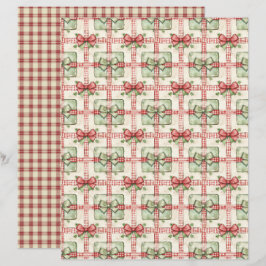 Gammaldags Jul Scrapbookpapper