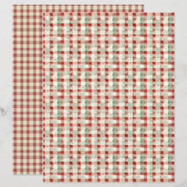 Gammaldags Jul Scrapbookpapper