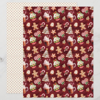 Gammaldags Jul Scrapbookpapper