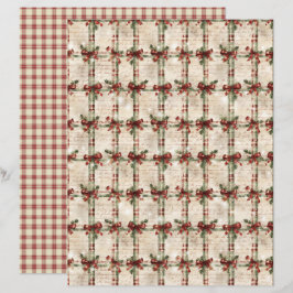 Gammaldags Jul Scrapbookpapper