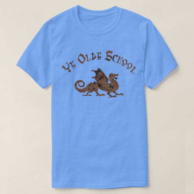 Gammaldags - medeltida Drakkung Arthur Riddare Tee (Design framsida)