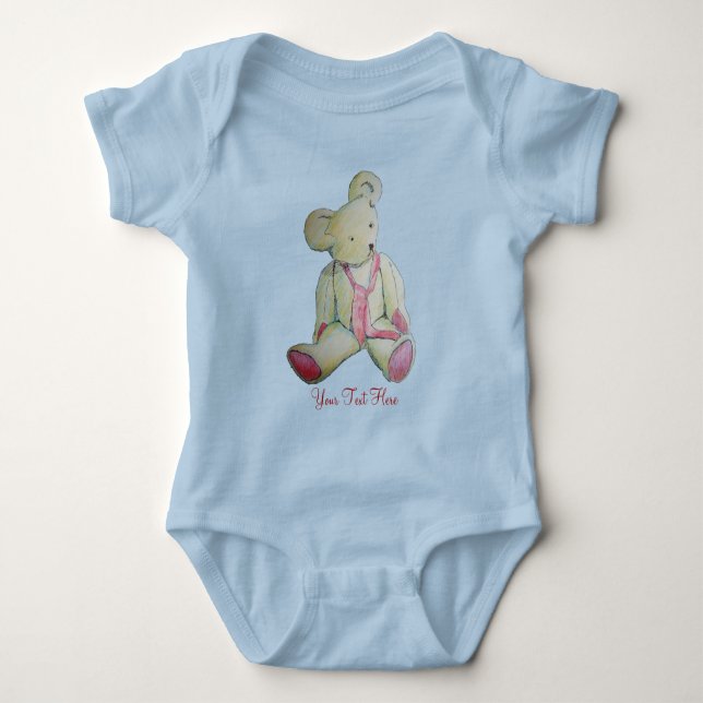 gammaldags nallens röda båge - barndesign tee shirt (Framsida)