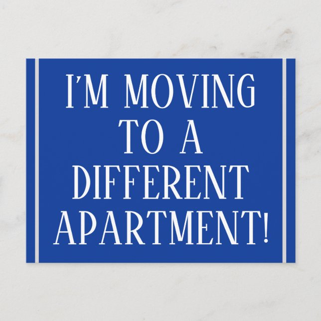 Gammaldags och klassisk vykort för ny bostad (Framsida)