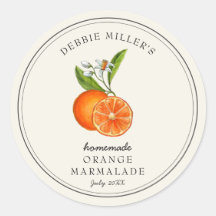 Gammaldags orange marmalade hemgjord sylt burk