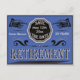 Gammaldags pensionsbesparande datum för räddning - meddelande vykort