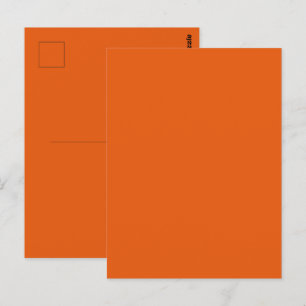 Gammaldags pumpa kryddad orange enfärgad vykort
