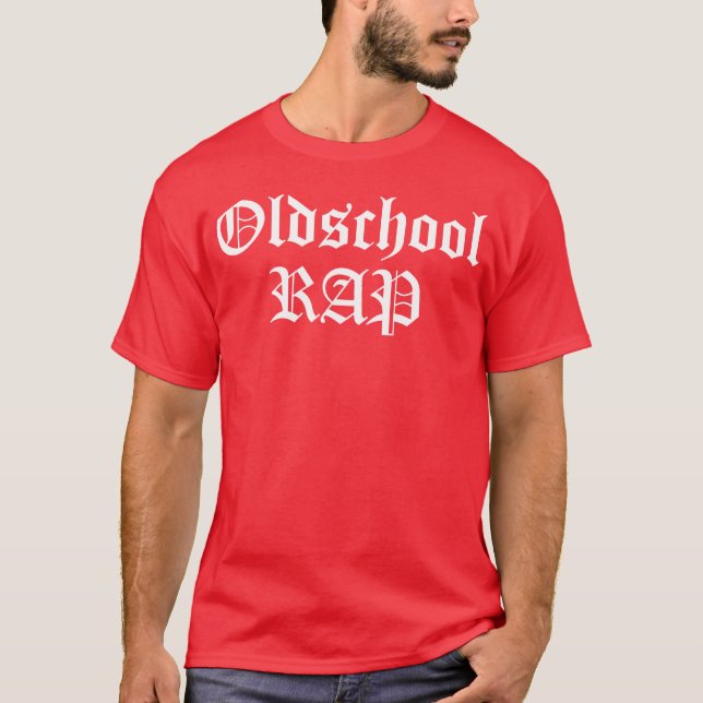 gammaldags rappare vänner t shirt (Framsida)