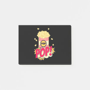 Gammaldags Rolig Popcorn Post-it Block