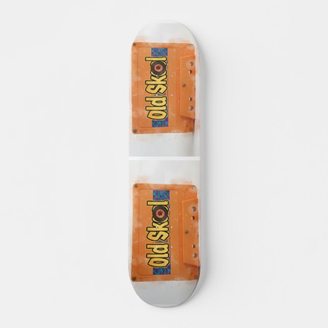 Gammaldags skateboarddesign mini skateboard bräda 18,5 cm (Framsida)