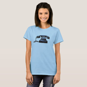 Gammaldags Telefon Tee Shirt
