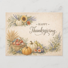 Gammaldags thanksgiving-illustration av skördepump helg vykort