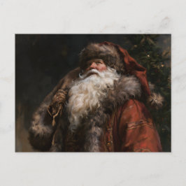 Gammaldags tomte helg vykort