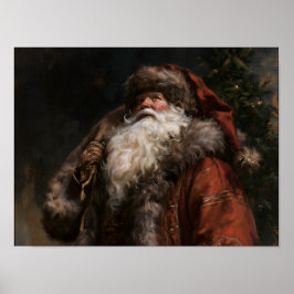 Gammaldags tomte poster