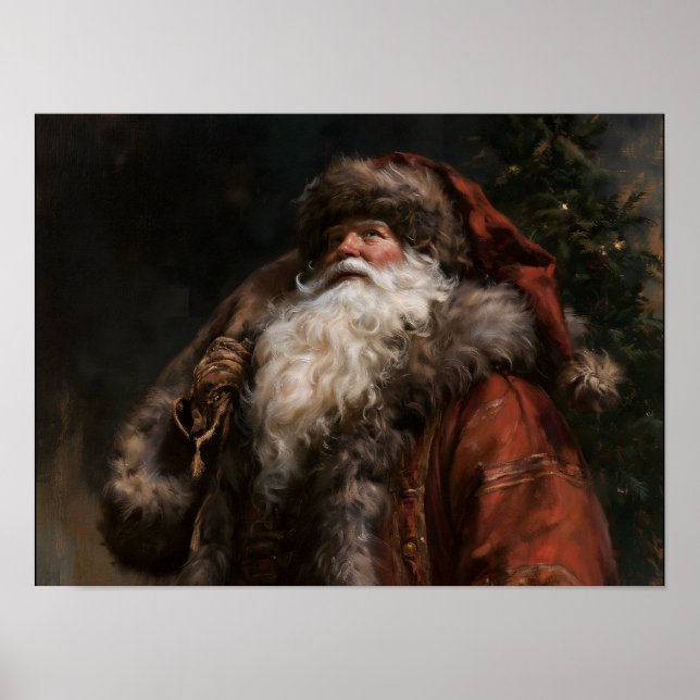 Gammaldags tomte poster (Framsidan)