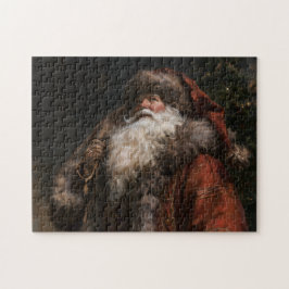 Gammaldags tomte pussel