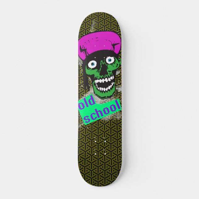 gammaldags tuffing skateboard bräda 21,5 cm (Framsida)
