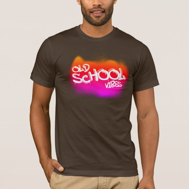 Gammaldags vibbar-90-talet t shirt (Framsida)