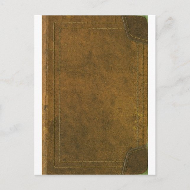gammalläder, bok vykort (Framsida)