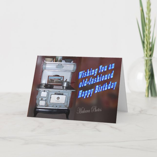 Gammalmodig födelsedag kort (Framsida)
