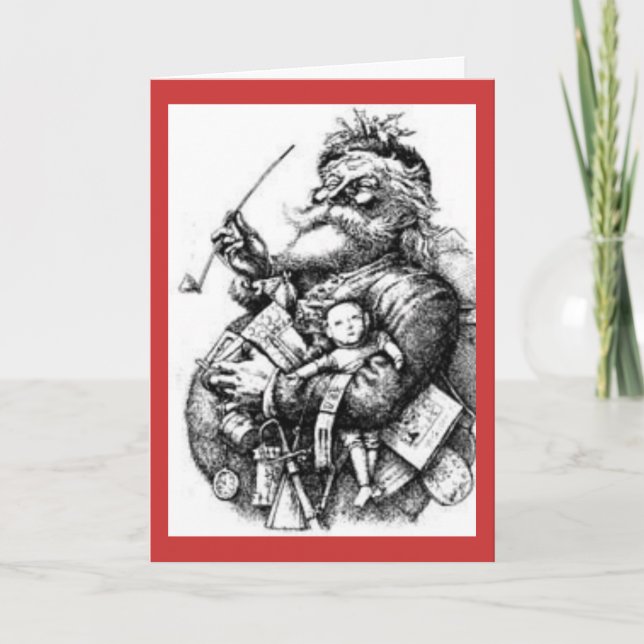 Gammalmodig jul helgkort (Framsida)