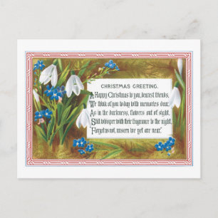 Gammalmodig jul, Snowdrops Helg Vykort