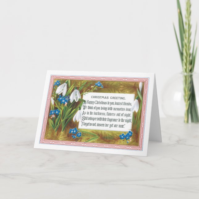 Gammalmodig jul, Snowdrops Helgkort (Framsida)