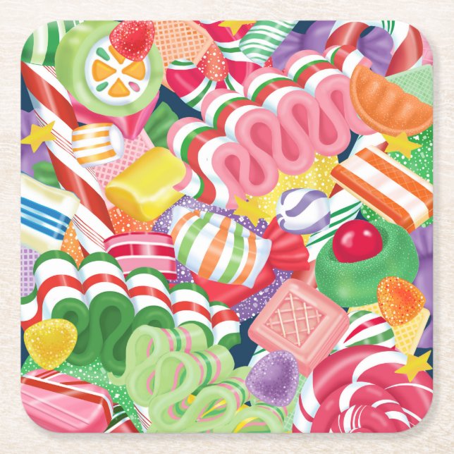 Gammalmodig julgodiskustfartyg underlägg papper kvadrat (Framsidan)