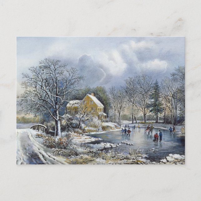 Gammalmodig julkort helg vykort (Framsida)