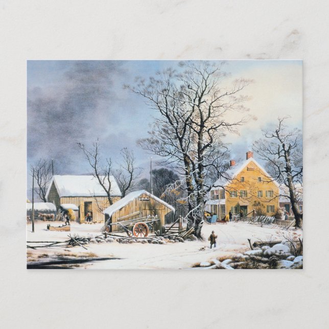 Gammalmodig julkort helg vykort (Framsida)