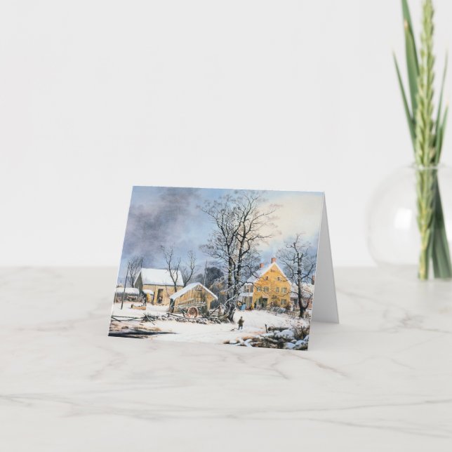 Gammalmodig julkort helgkort (Framsida)