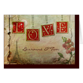 Gammalmodig kärlek hälsningskort