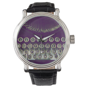 Gammalmodig skrivmaskin armbandsur
