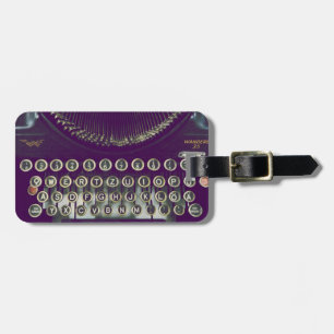 Gammalmodig skrivmaskin bagagebricka