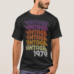 Gammalt 40th födelsedagG för Retro vintage T Shirt