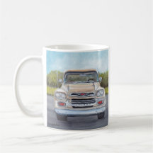 Gammalt 58 Chevy Lastbil Art Mugg