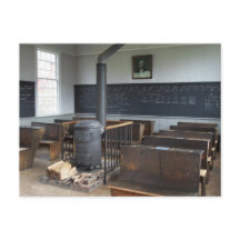 Gammalt amerikanskt vykort för klassrum