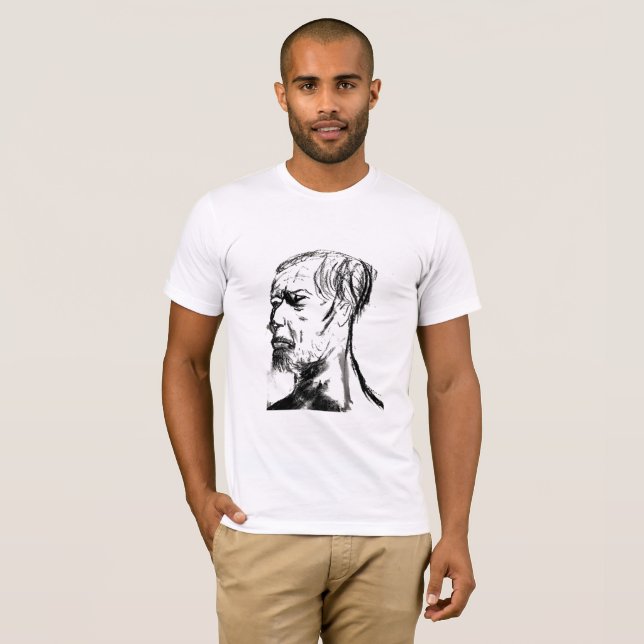 Gammalt ansikte t-shirt (Hel framsida)