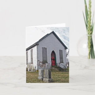 Gammalt anteckningskort för kyrka