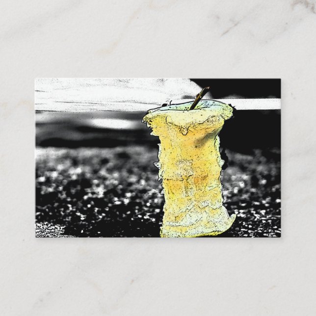 Gammalt äpple visitkort (Framsida)