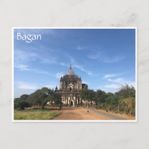 gammalt bagantempel vykort
